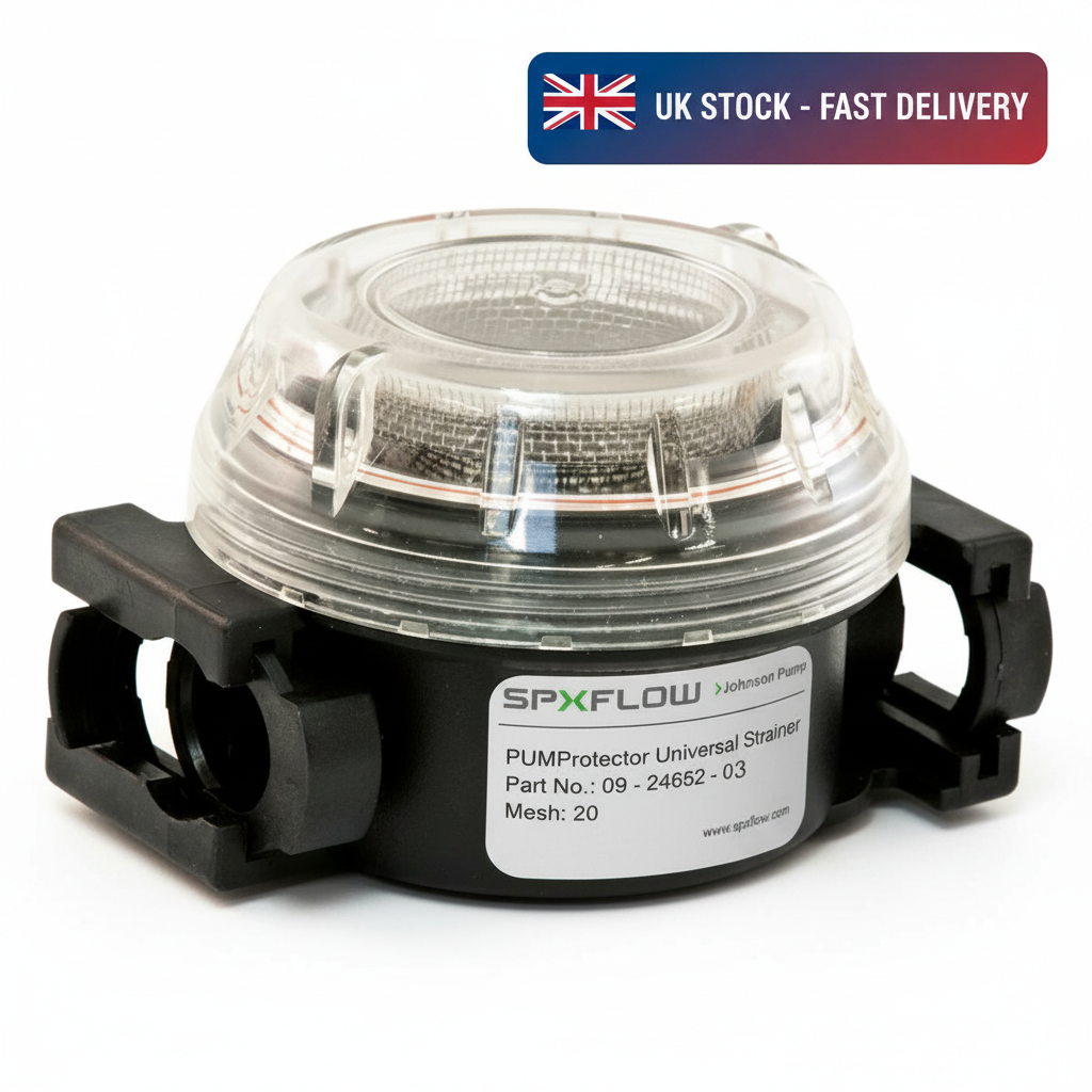 Johnson Pump 09-24652-03 Universal PUMProtector Strainer 20 Mesh Aqua Jet Filter - UK Stock image 1