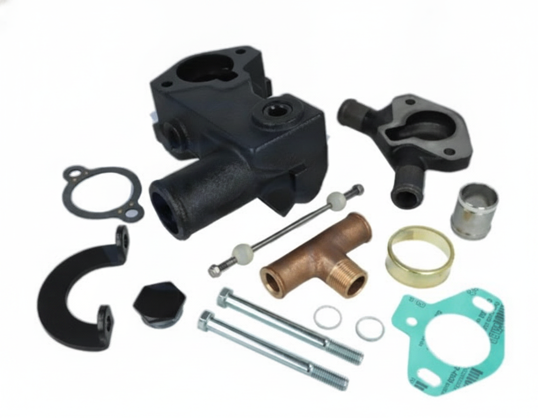 Aftermarket MerCruiser 6-Pipe Thermostat Housing Kit 87290A23 - Alternative angle image 2