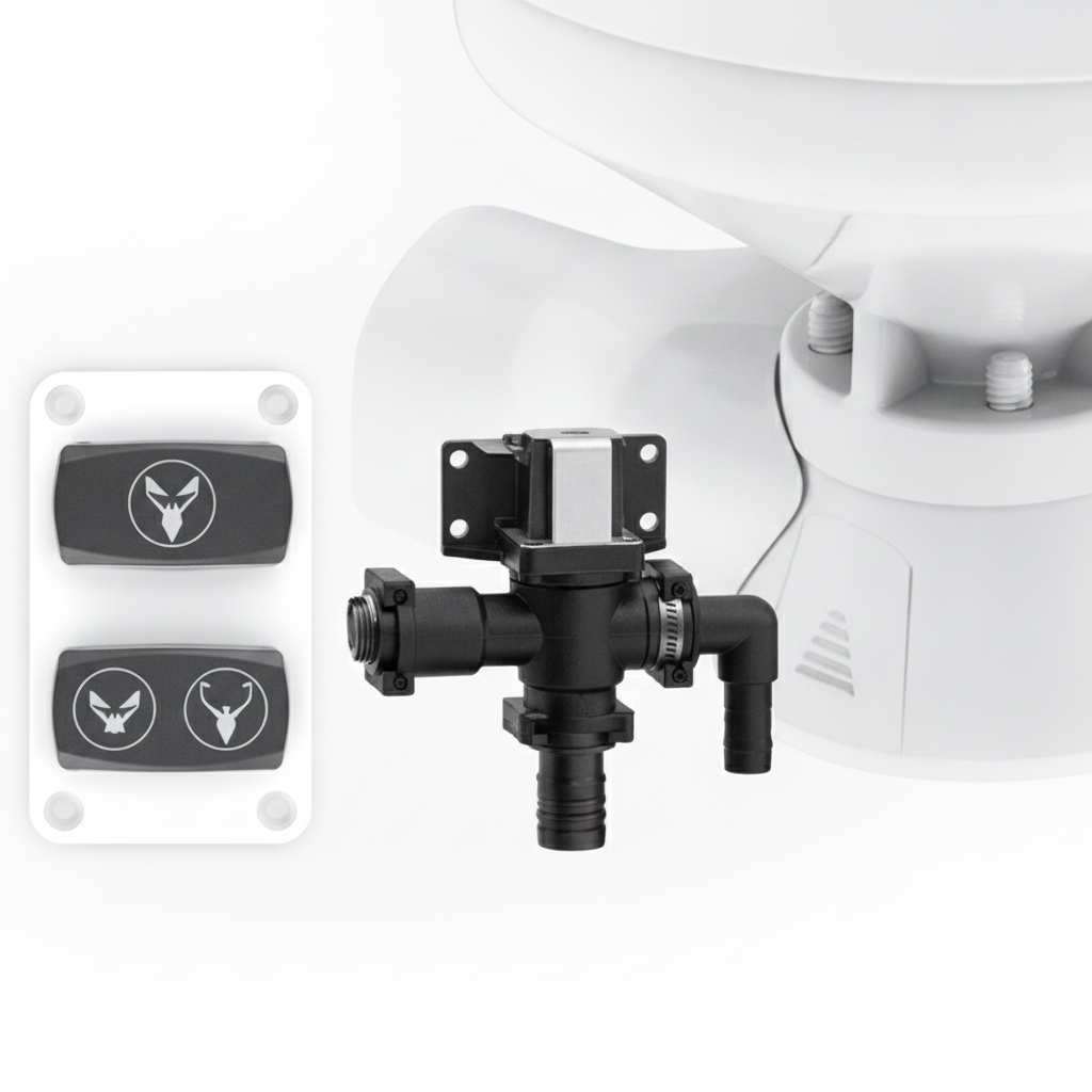 Seaflo Quiet Freshwater Electric Toilet 24V Compa | 4Boats - Product detail image 3