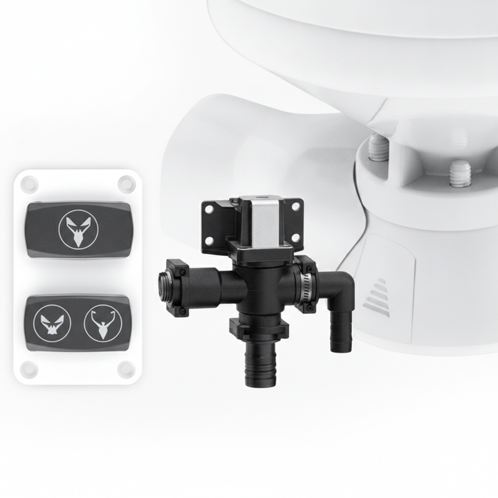 Seaflo Quiet Freshwater Electric Toilet 24V Compa | 4Boats - Product detail image 3