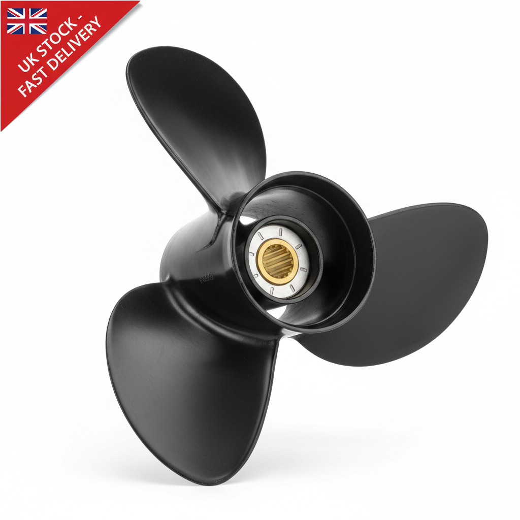 Solas 14x19 Aluminum Propeller Johnson Evinrude 75-140 HP 13-Spline 2411-130-19 - UK Stock image 1