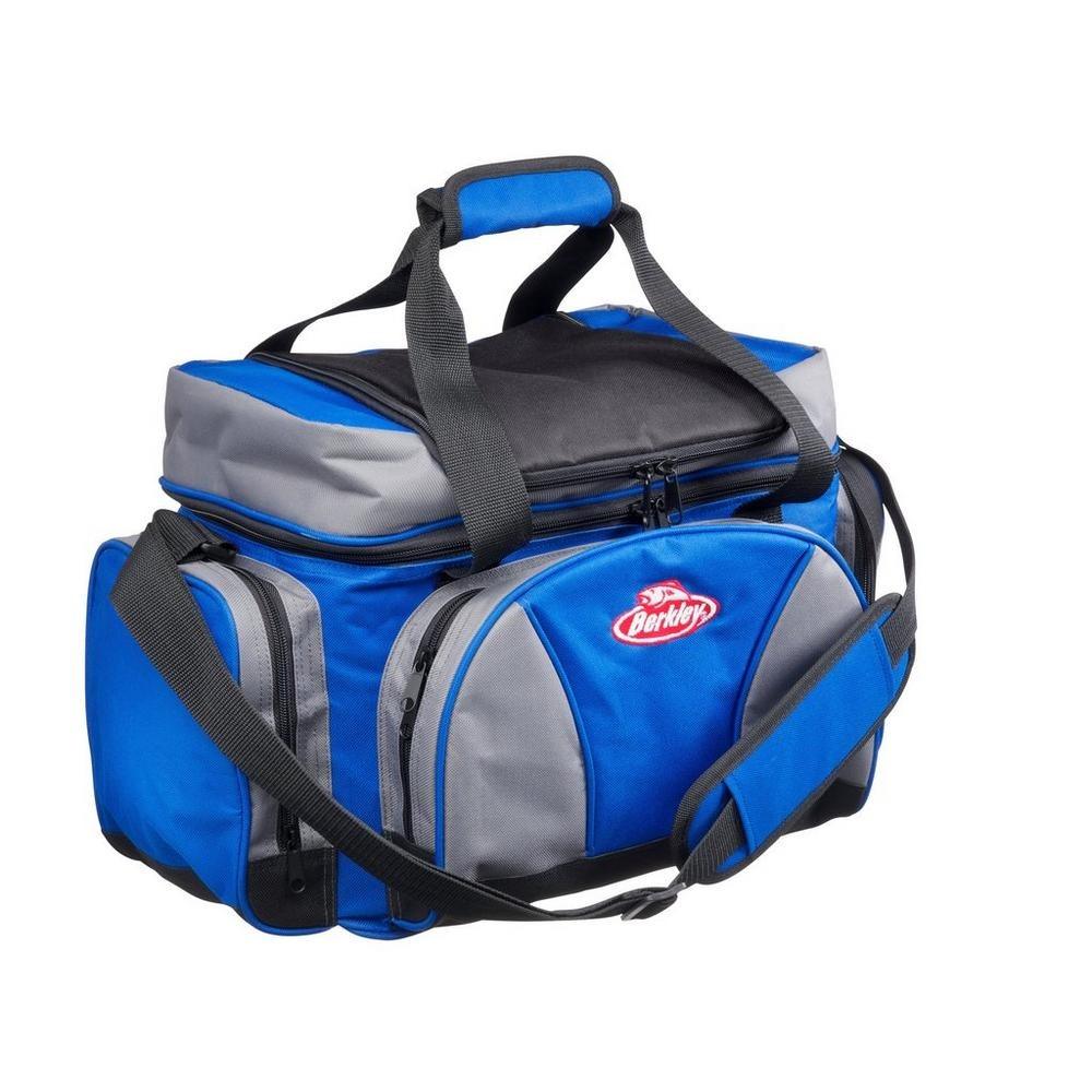 Berkley System Bag L with 4 Tackle Boxes & Top Cooler - Blue/Grey - 4Boats