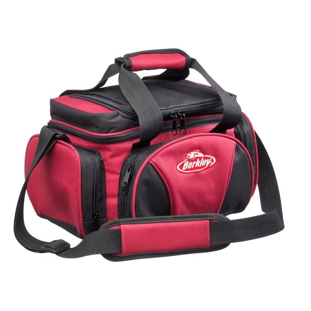 Berkley System Bag L with 4 Tackle Boxes & Top Cooler - Red/Black - 4Boats