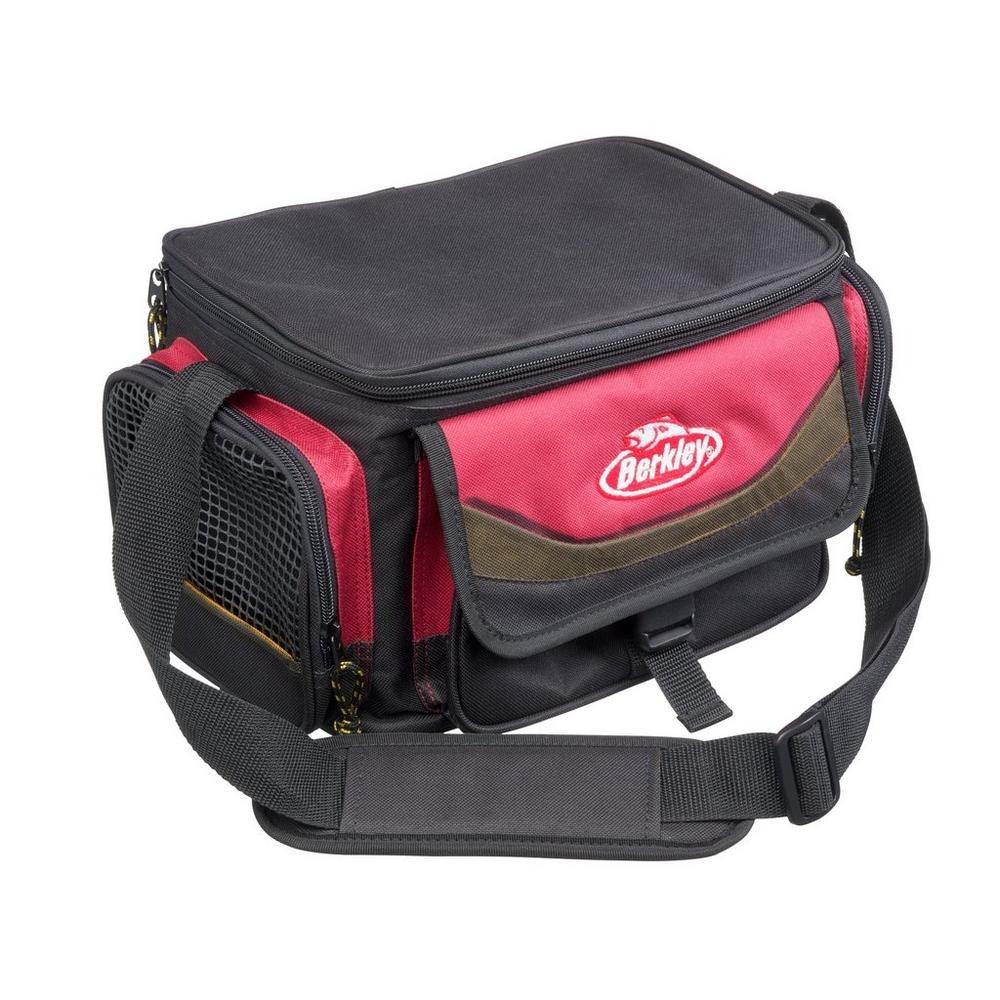 Berkley System Bag M with 4 Tackle Boxes - Red/Black - 4Boats