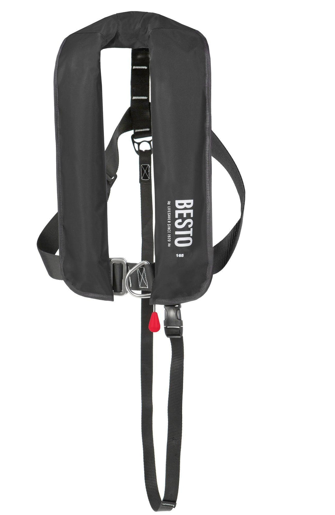 Besto 165N Inflatable Lifejacket 165N 40+kg Adult in Navy, Red or Black - 4Boats
