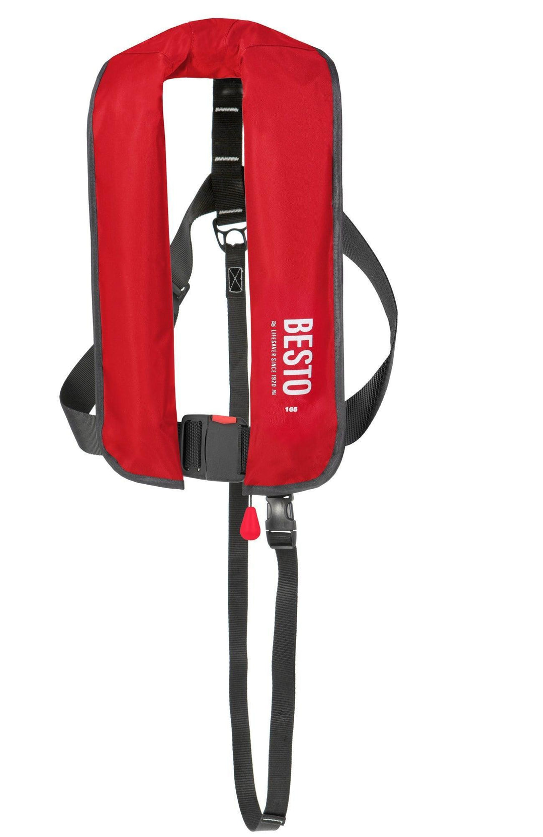 Besto 165N Inflatable Lifejacket 165N 40+kg Adult in Navy, Red or Black - 4Boats