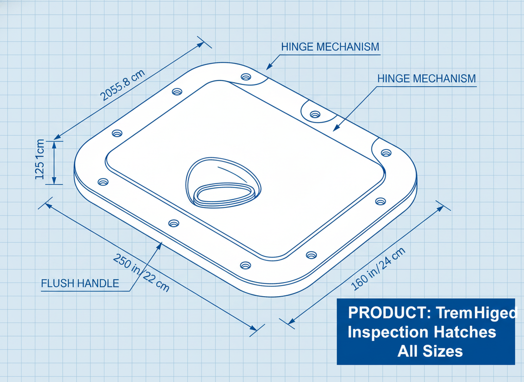 Trem Hinged Inspection Hatches All Sizes - Technical specification image 3