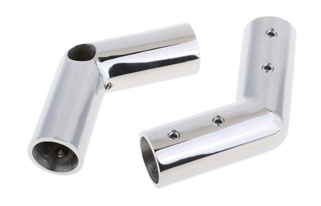 Bimini handrail fitting 110 degree rail connector for tubing - 4Boats