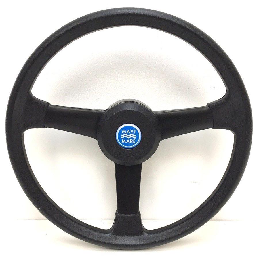 Black Boat Steering Wheel - 13" dia. - 4Boats