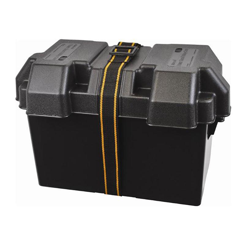 Boat Battery Box 345 x 200 x 230 mm c/w strap - 4Boats