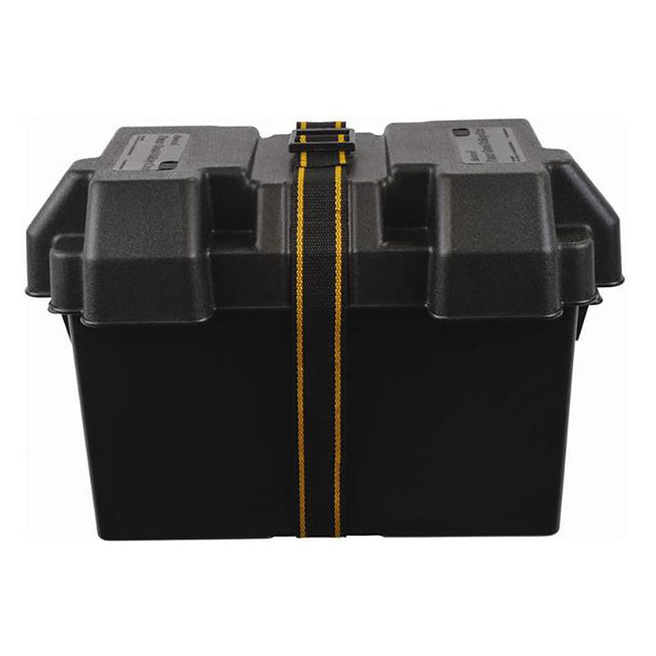 Boat Battery Box 345 x 200 x 230 mm c/w strap - 4Boats