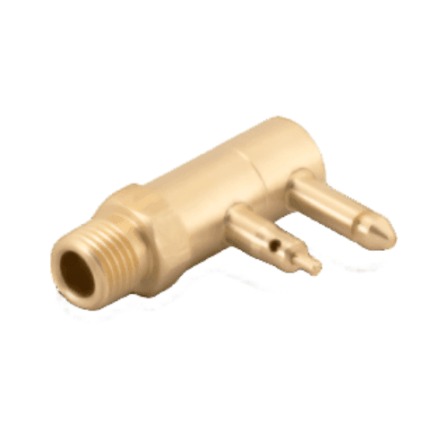 Brass male fuel tank connector from 4BOATS designed for secure fuel line connections