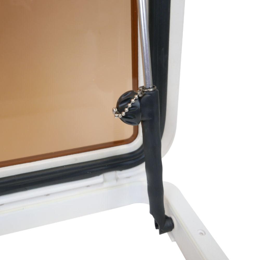 Bronze Tinted Glass Opening Deck Hatch 500 x 500mm - 4Boats