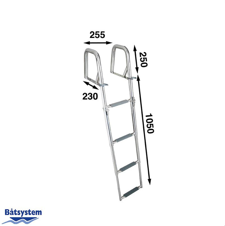 Bathing Ladder 4-Step – 316 Stainless Steel Boat Ladder | 4Boats