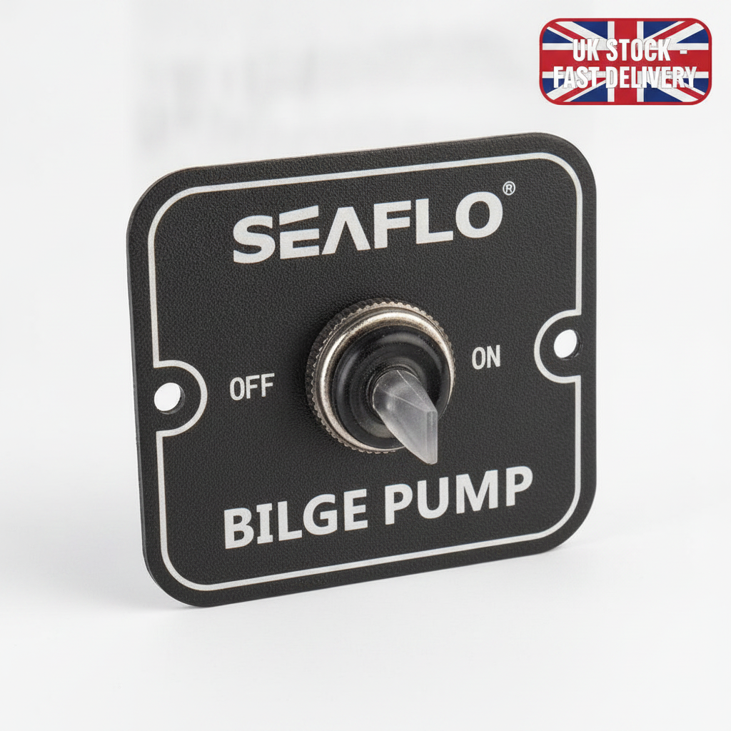 SEAFLO Bilge 2-Way Switch Panel 12V/24V | 4Boats - UK Stock image 1