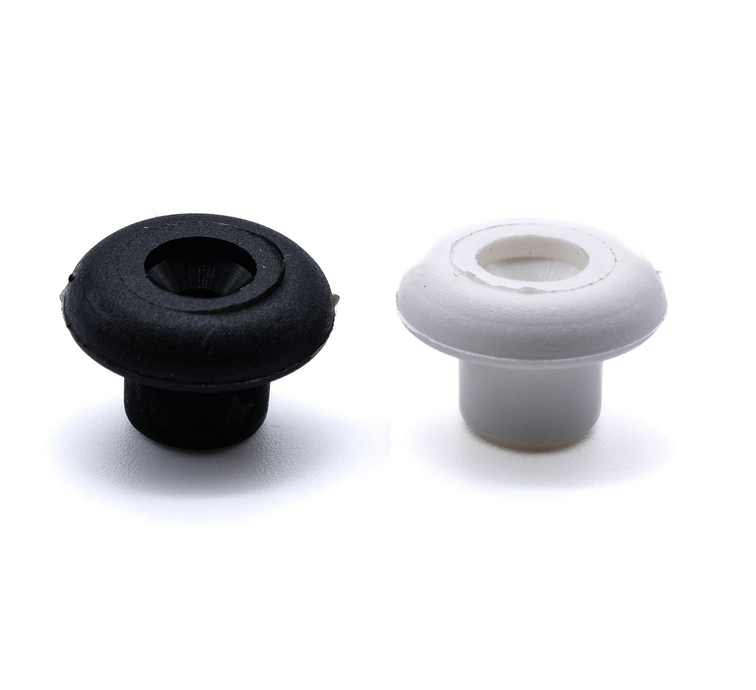 Canopy lacing mushroom button deck fitting black and white - 4Boats