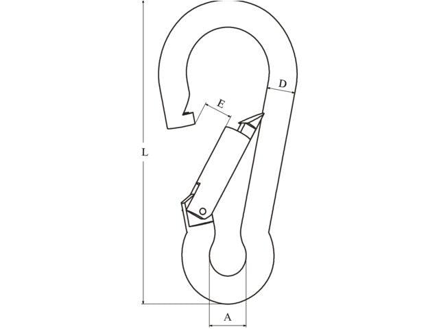 Carbine Hooks Classic - Stainlees Steel - 4Boats