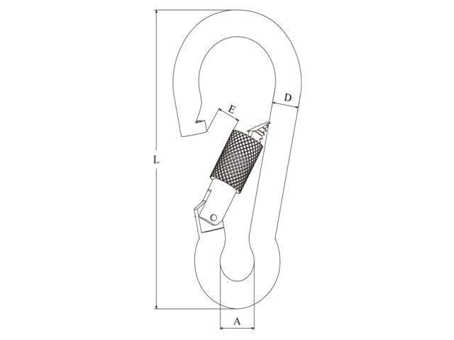 Carbine Hooks With Retaining Ring - 4Boats