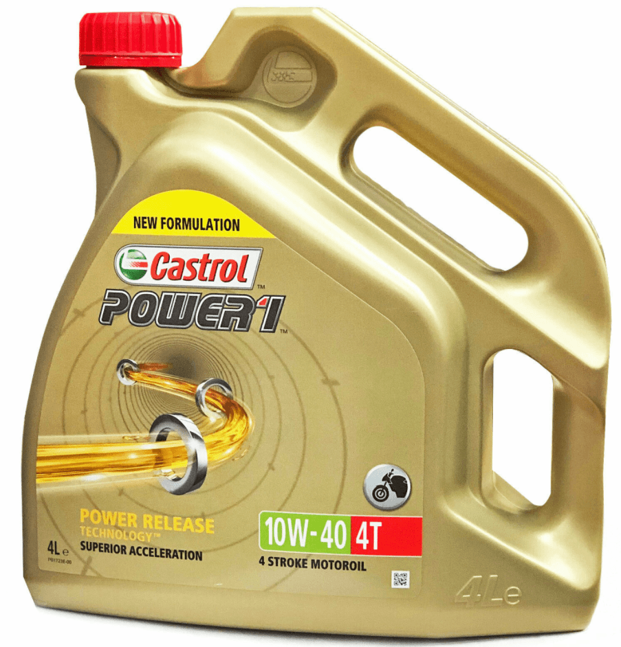 Castrol Power 1 4T 10w-40 Motorcycle 4 Stroke Engine Oil 4L - 4Boats