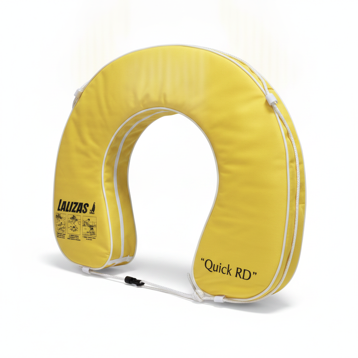 Horseshoe Lifebuoy Quick RD Yellow 142N Marine Boat MOB Safety - Alternative angle image 2