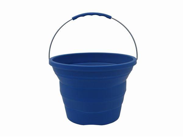 Collapsible Silicon Bucket- Blue -7 Litres* - 4Boats