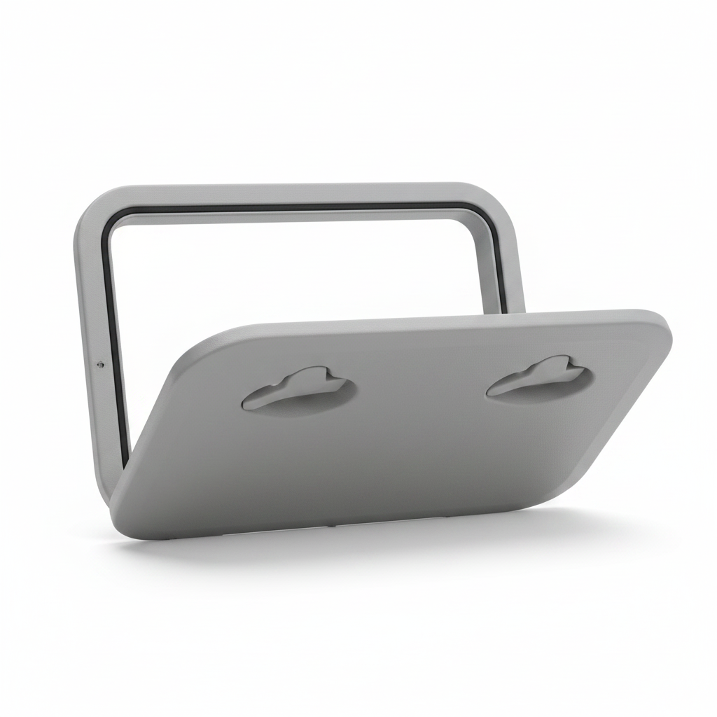 TOP LINE Hatch 315 × 440mm Grey ISO12216 | 4Boats - Technical specification image 4