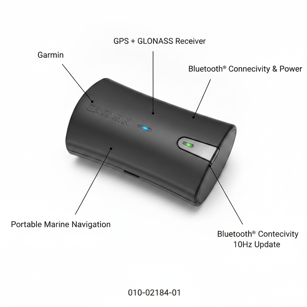 Garmin GLO 2 Bluetooth GPS GLONASS Receiver Portable 10Hz Marine 010-02184-01 - Technical specification image 2