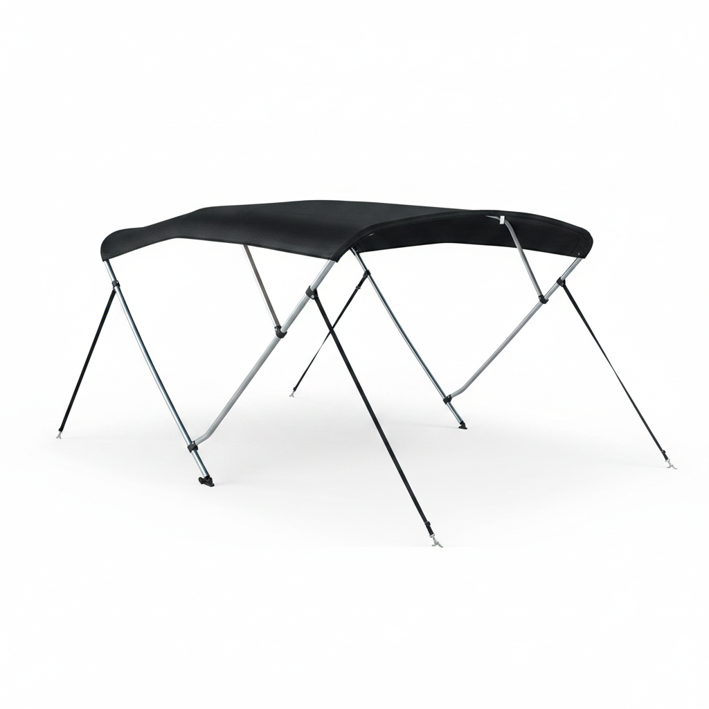 Talamex Bimini Deluxe 3‑Bow Top, Black (183×200–213×117 cm) | 4Boats - Technical specification image 4