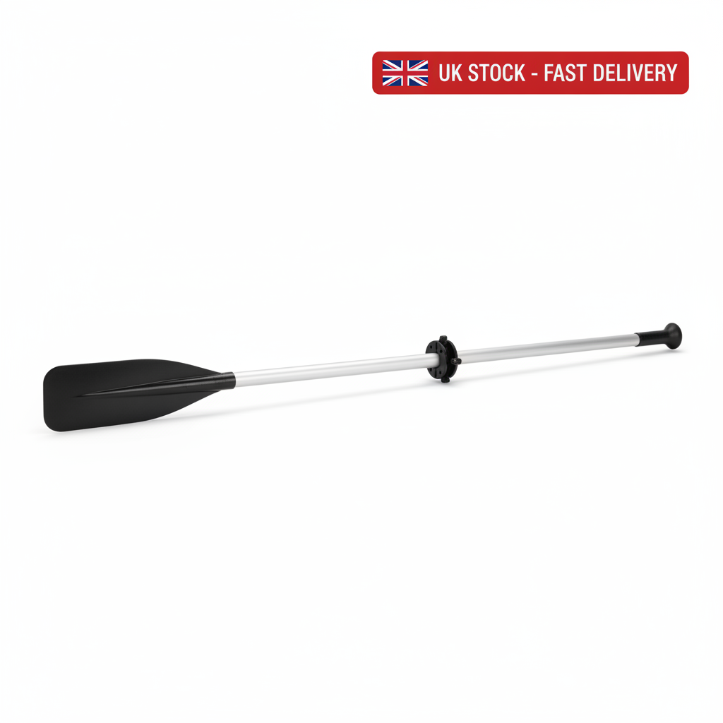 Aluminium Oar 220 cm with Adjustable PVC Collar | 4Boats - UK Stock image 1
