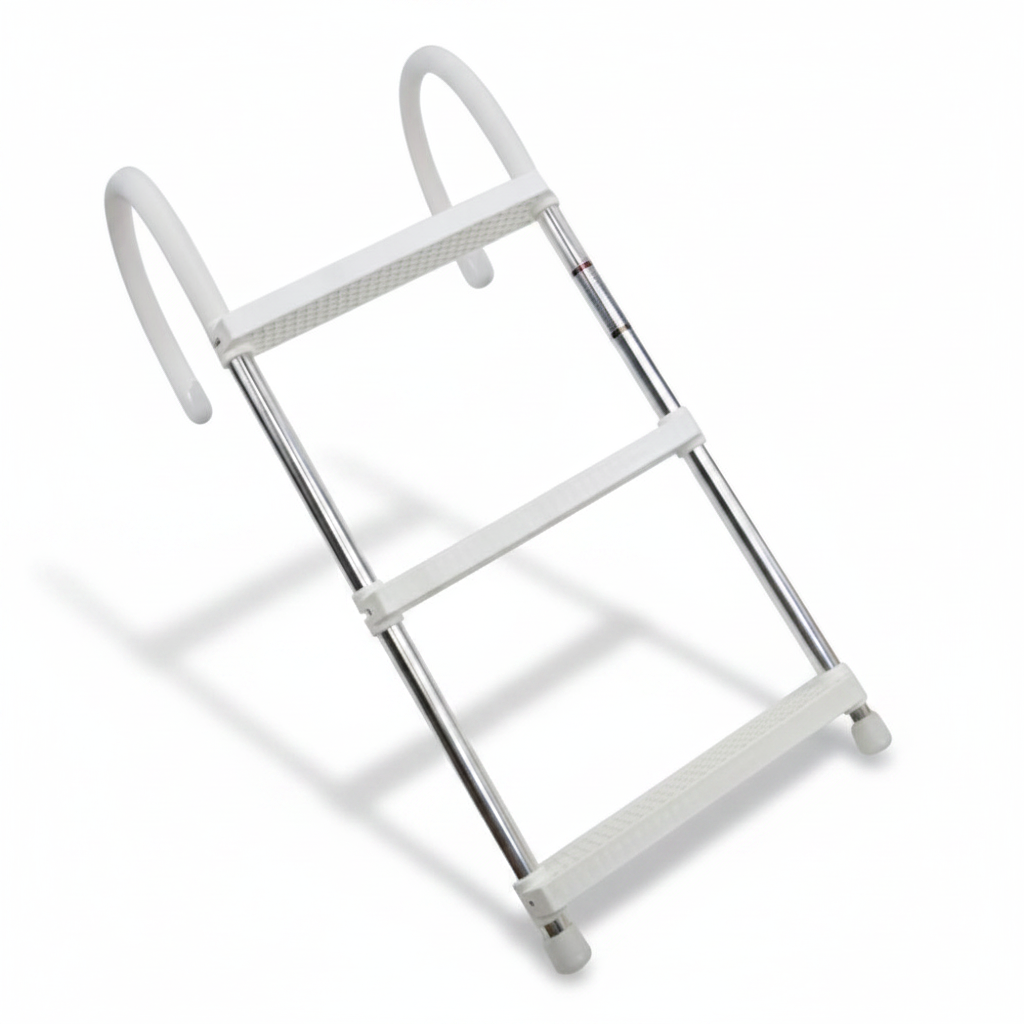 Hook-over Aluminium Boarding ladder, 3 steps | 4Boats - Studio image 1
