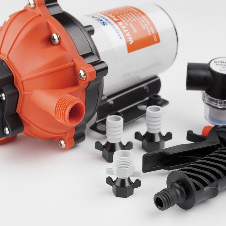 SEAFLO 12V 5.2GPM 70PSI Washdown Pump Kit without Coiled Hose - Product detail image 3