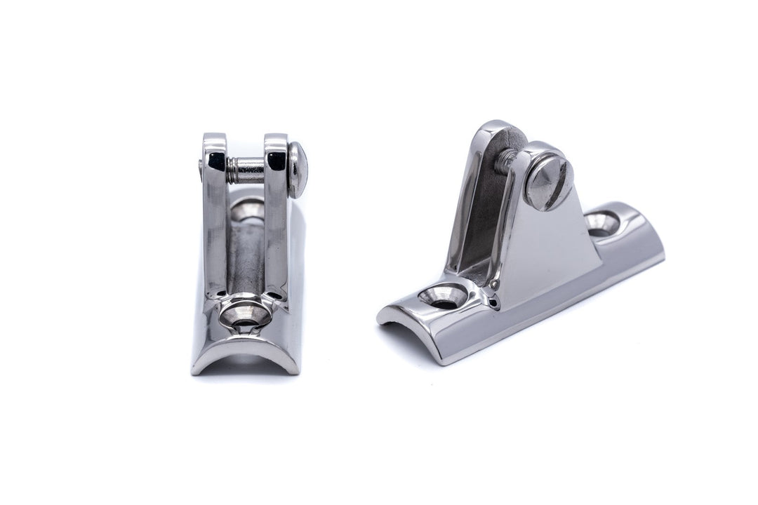 Deck hinge fitting concave base 316 A4 stainless steel - 4Boats