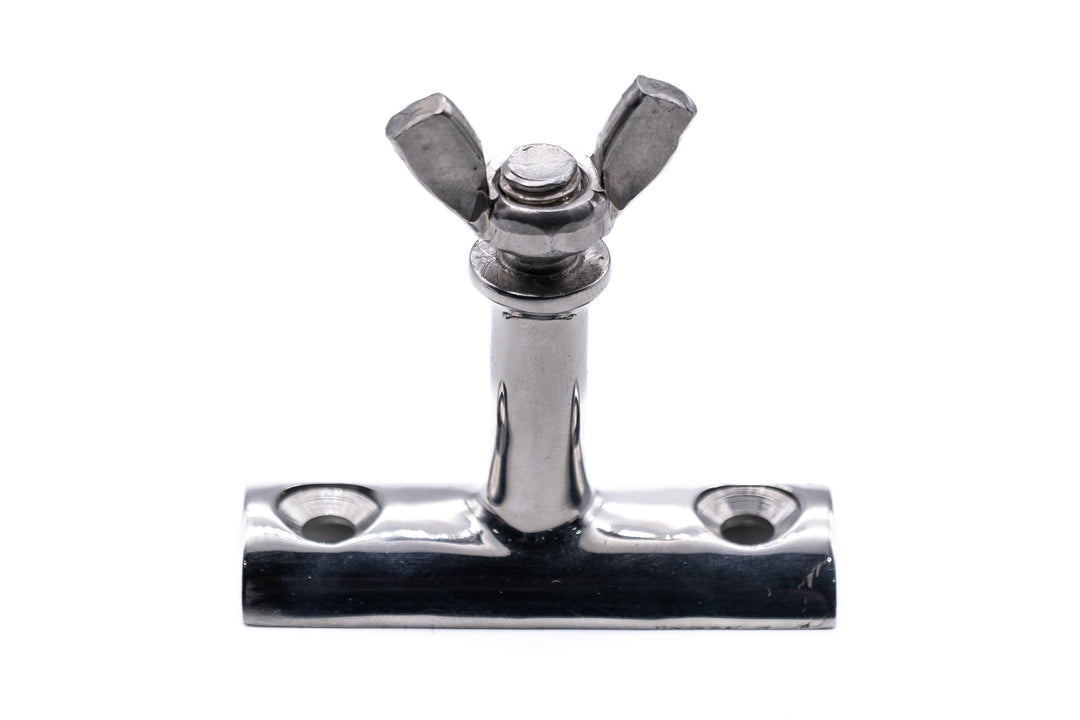 Deck hinge fitting concave base with stem for solar panels 316 A4 stainless steel - 4Boats