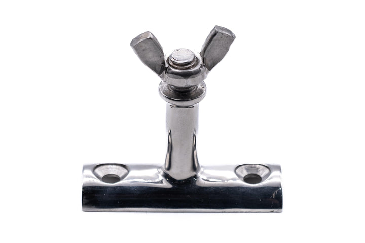Deck hinge fitting concave base with stem for solar panels 316 A4 stainless steel - 4Boats