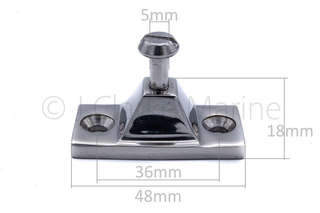 Deck hinge fitting side mount 316 A4 stainless steel - 4Boats