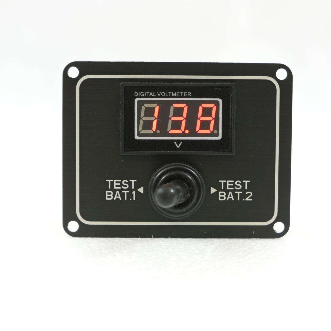 Digital Battery Voltage Test Switch Panel, 10 – 30V DC - 4Boats