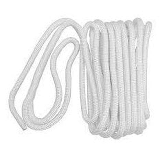 Dockline Braid on Braid - 12mm x 10m - White - 4Boats