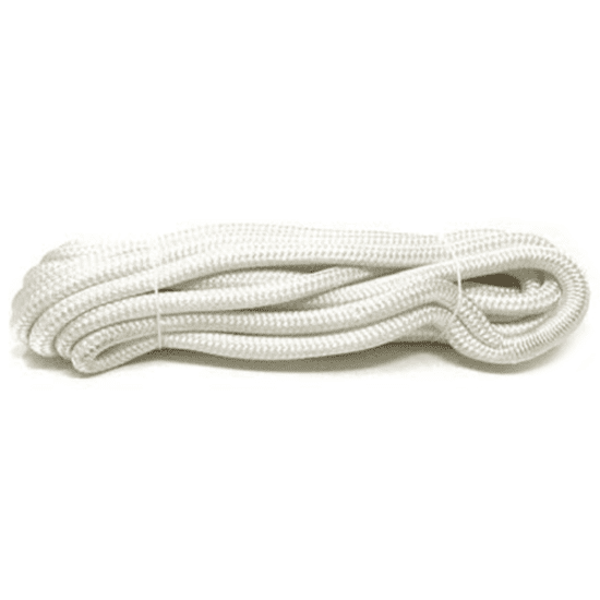 Dockline Braid on Braid - 12mm x 10m - White - 4Boats