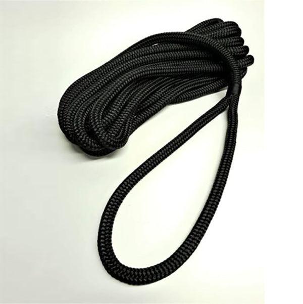 Dockline Braid on Braid - 14mm x 15m - Black - 4Boats