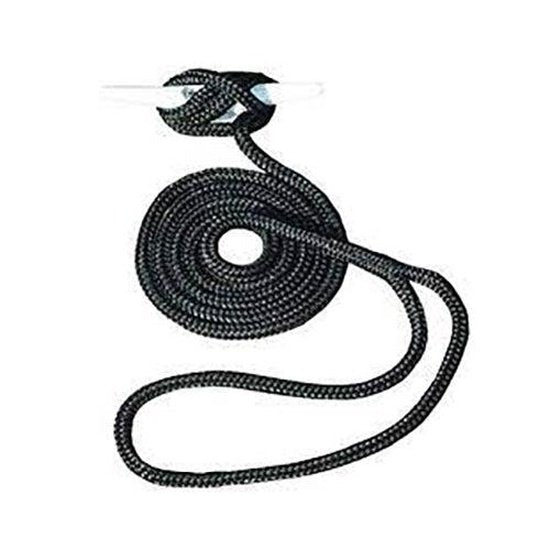 Dockline Braid on Braid - 14mm x 15m - Black - 4Boats