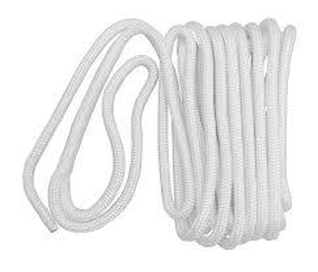 Dockline Braid on Braid - 14mm x 15m - White - 4Boats