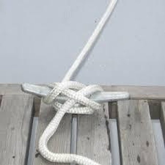 Dockline Braid on Braid - 14mm x 15m - White - 4Boats