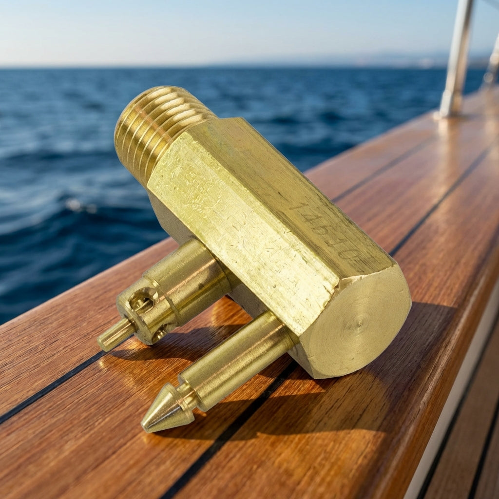 Brass Outboard Fuel Tank Connector for Yamaha Mercury Mariner 1/4" NPT Male