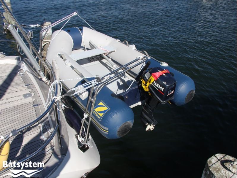 Båtsystem 14-DV32 Stainless Steel Davit Arm – Straight Stern (100 kg) | 316 Polished Marine Grade