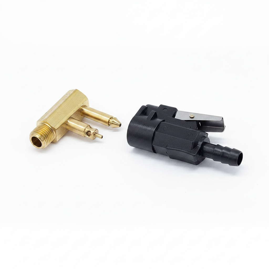 Kit Fuel Line Tank End Fitting 5/16 Quick Release Connector for Mercury Outboard - Technical specification image 4