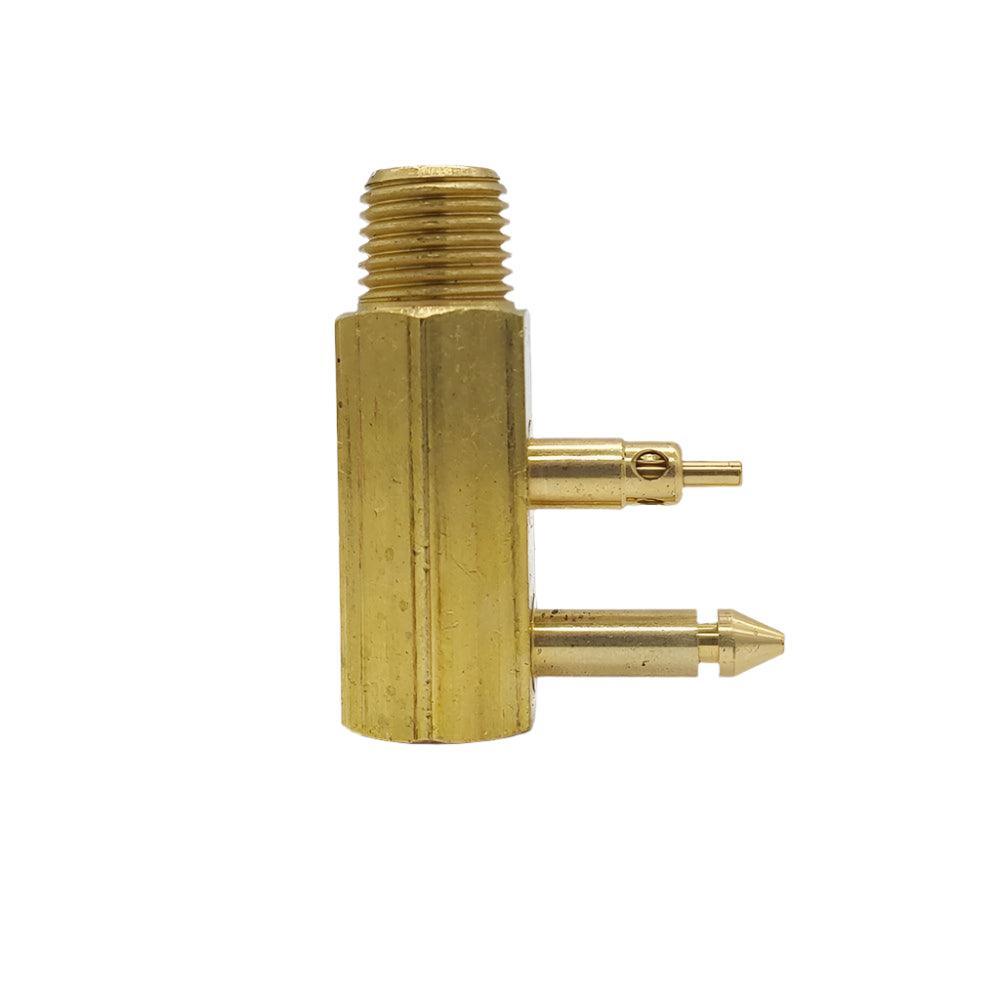 Brass fuel connector for Yamaha outboard fuel tank kit ensuring secure fuel line connections