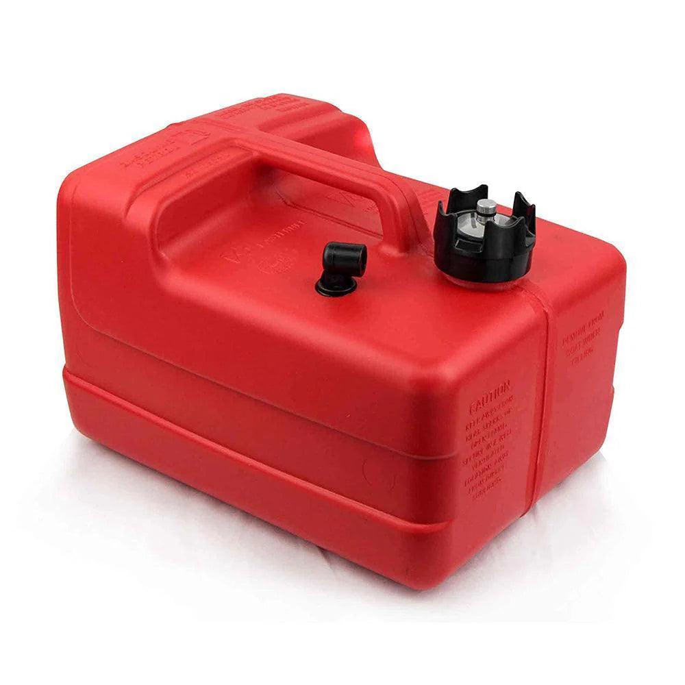 Red Yamaha outboard fuel tank kit with sturdy handle for easy transport and fuel management