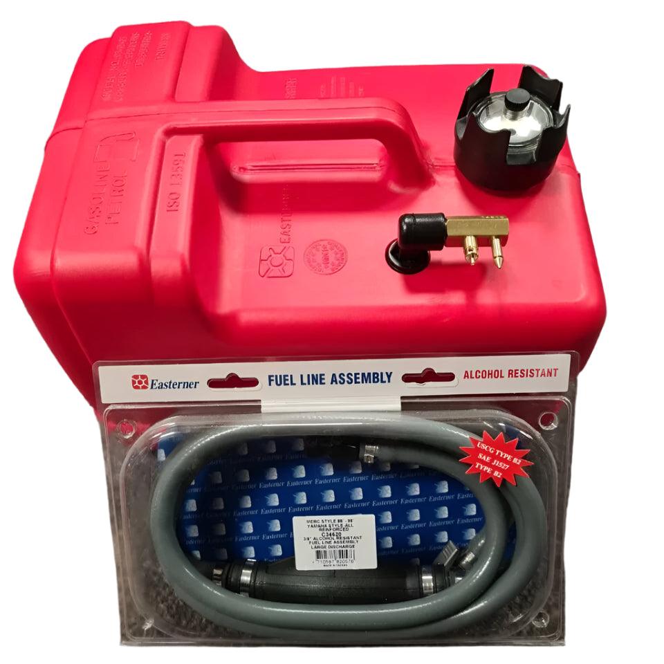 MidlandMarine Yamaha outboard fuel tank kit with fuel line assembly and alcohol-resistant features