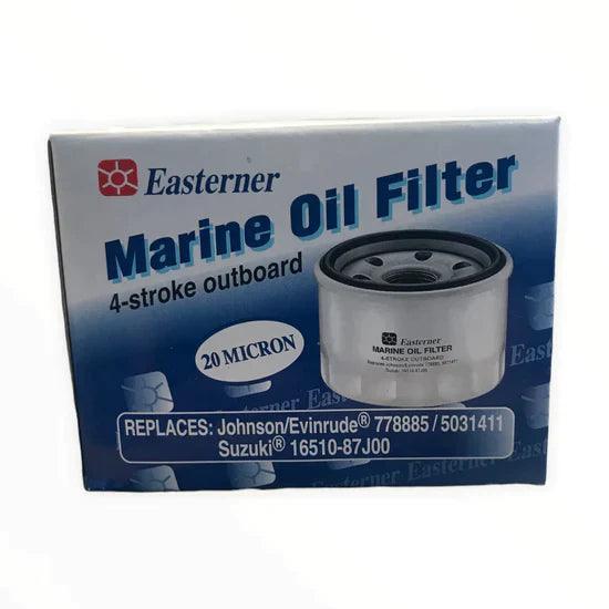 Midland Marine Oil Filter for Suzuki 16510-87J00 in box, designed for 4-stroke outboard engines