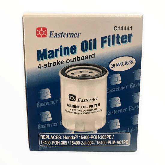 MidlandMarine oil filter for Honda 15400-PLM-A01PE in packaging for enhanced marine performance